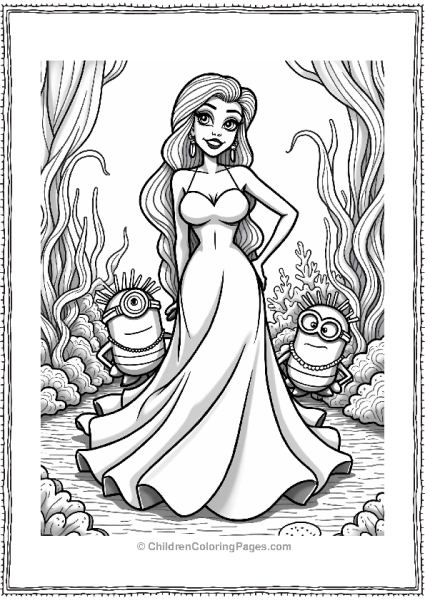 Sassy Ursula In An Underwater Ballroom Free PDF Printable