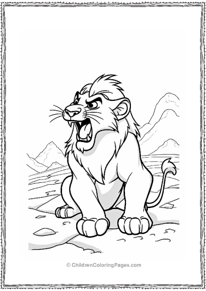 Scar’s Roar In The Pride Lands Free PDF Printable