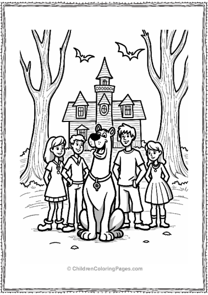 Scooby Doo And The Gang At The Haunted Mansion Free PDF Printable