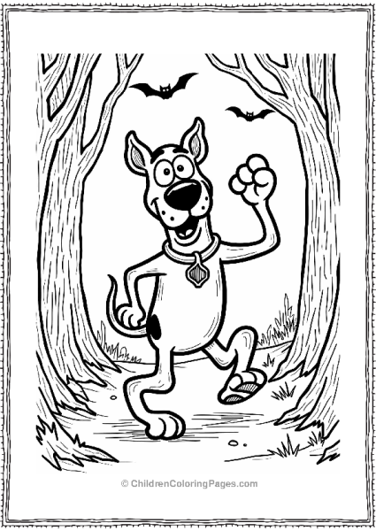 Scooby Doo As The Eerie Zombie Free PDF Printable