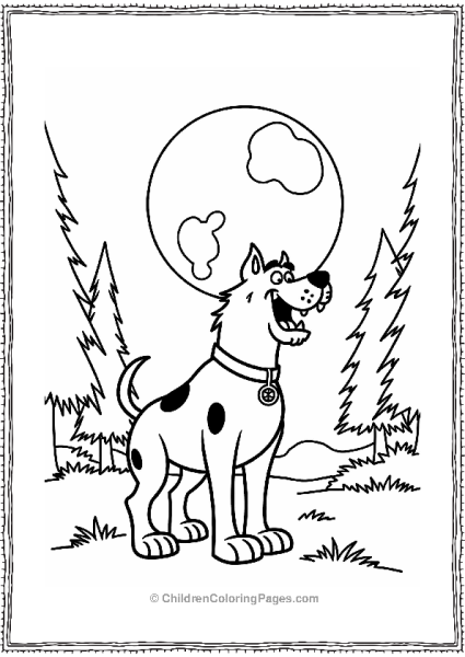 Scooby Doo As The Howling Werewolf Free PDF Printable