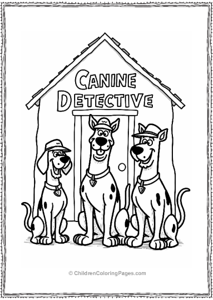 Scooby Doo At The Canine Detective Agency Free PDF Printable