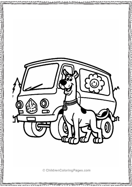 Scooby Doo By The Mystery Machine Free PDF Printable