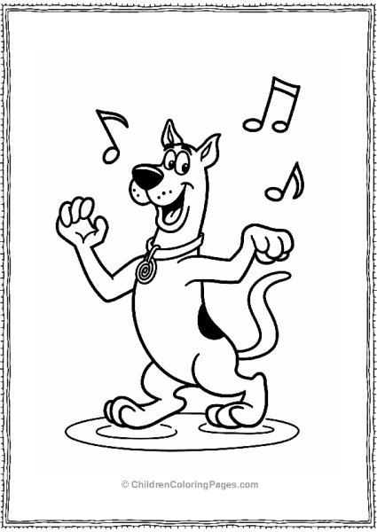 Scooby Doo Dancing With Snacks Free PDF Printable