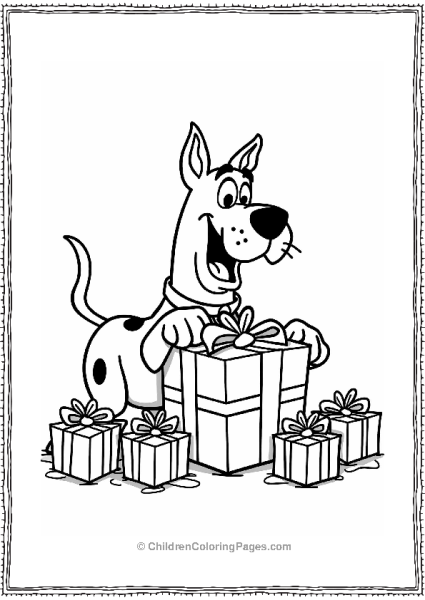 Scooby Doo Opening Presents Free PDF Printable