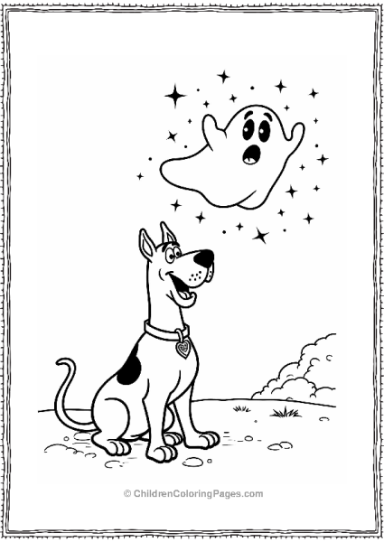 Scooby Doo With A Friendly Ghost Free PDF Printable