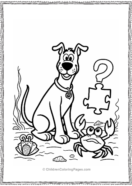 Scooby Solving An Underwater Puzzle Free PDF Printable