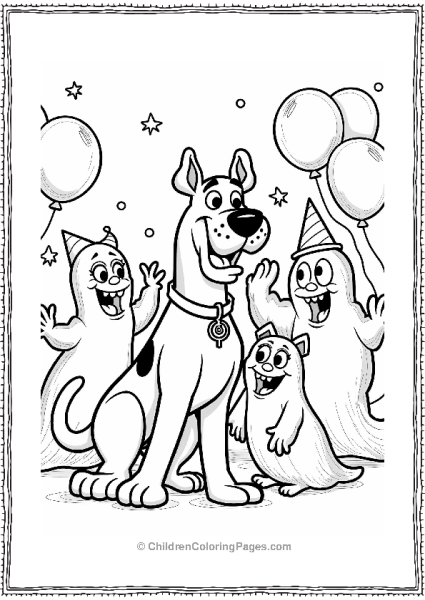 Scooby’s Ghostly Costume Party Free PDF Printable