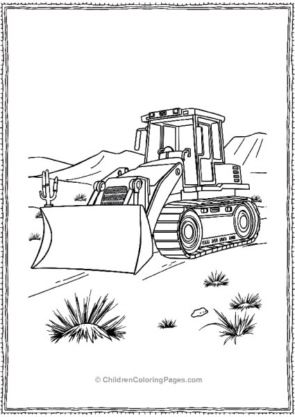 Solar Powered Bulldozer Free PDF Printable