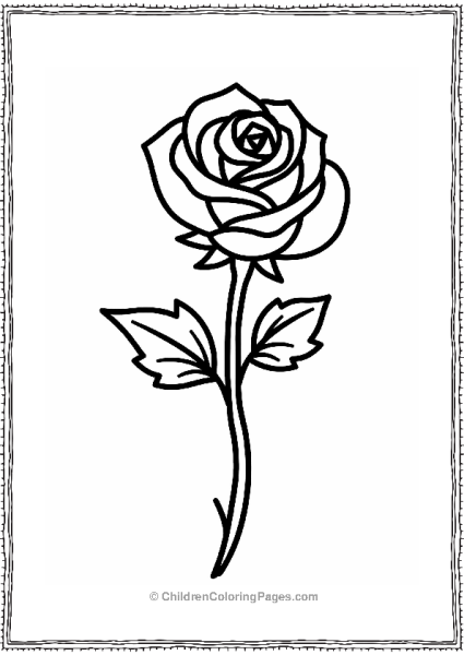 Spiral Rose Design Outline Free PDF Printable