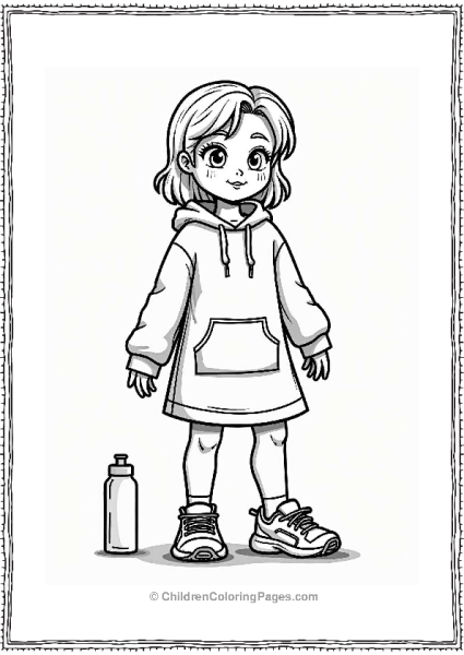 Sporty Active Dress With Sneakers Free PDF Printable