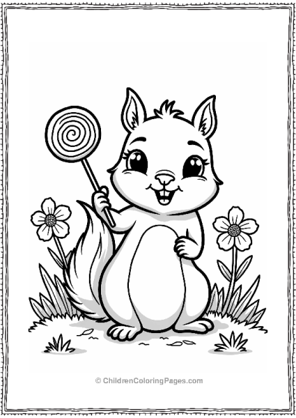 Squirrel In Lollipop Forest Free PDF Printable