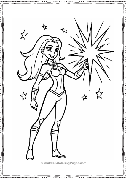 Starfires Energy Blast With Stars Free PDF Printable