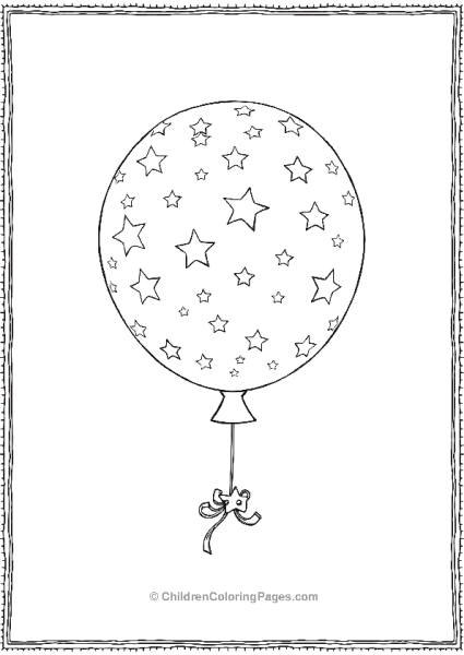 Starry Balloon Free PDF Printable