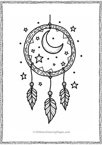 Starry Night Dreamcatcher Free PDF Printable