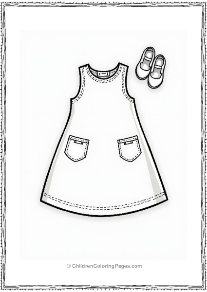 Stylish Shift Dress With Shoes Free PDF Printable