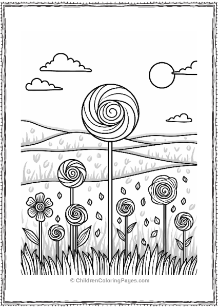 Sunny Lollipop Meadow Free PDF Printable