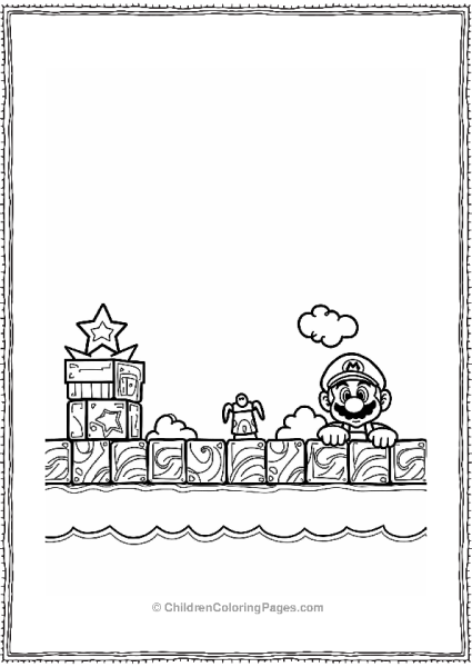 Super Mario Bros In An Underground Cavern Free PDF Printable