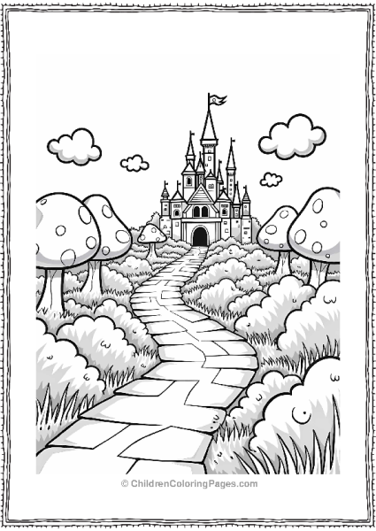 Super Mario Bros Pathway To Peach’s Castle Free PDF Printable