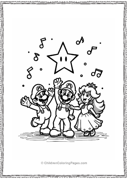 Super Mario Bros Super Star Dance Free PDF Printable