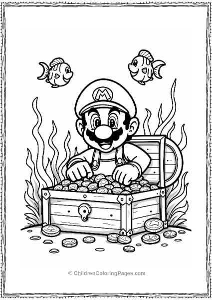 Super Mario Bros Treasure Chest Adventure Free PDF Printable