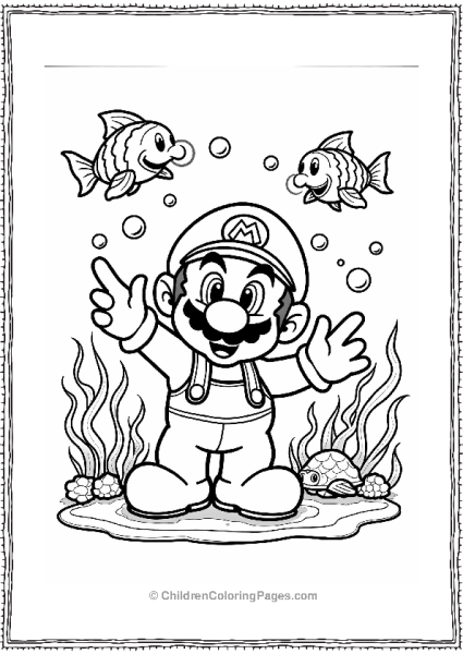 Super Mario Bros Underwater Adventure Free PDF Printable