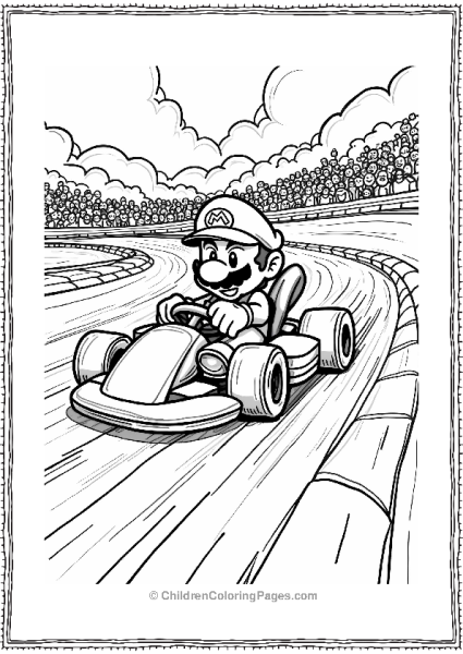 Super Mario Kart Drift Scene Free PDF Printable