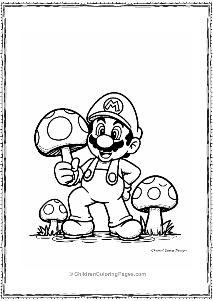 Super Mario Mushroom Celebration Free PDF Printable