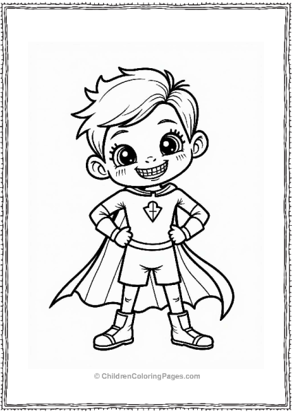 Superhero Kid With Braces Free PDF Printable