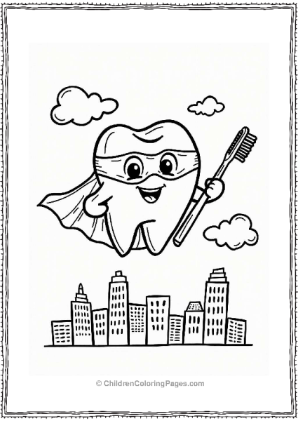 Superhero Tooth Promoting Dental Health Free PDF Printable