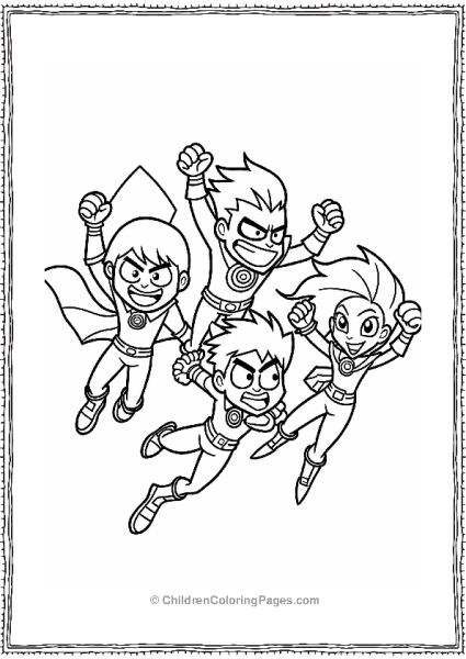 Teen Titans In Action Cartoon Network Free PDF Printable