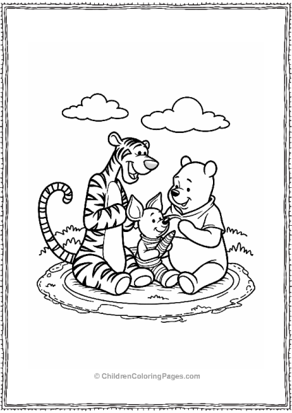 Tigger And Friends In A Circle Free PDF Printable