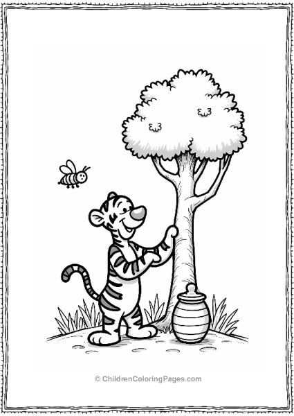 Tigger At The Honey Tree Free PDF Printable