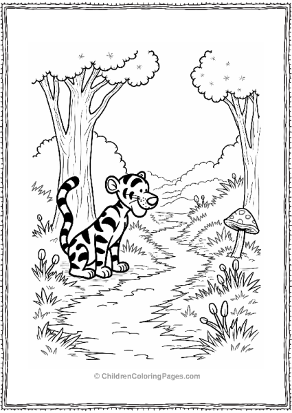 Tigger Exploring A Hidden Path Free PDF Printable