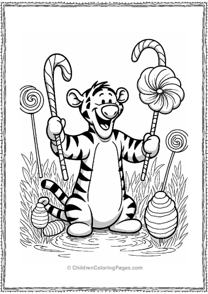 Tigger In Candy Land Adventure Free PDF Printable