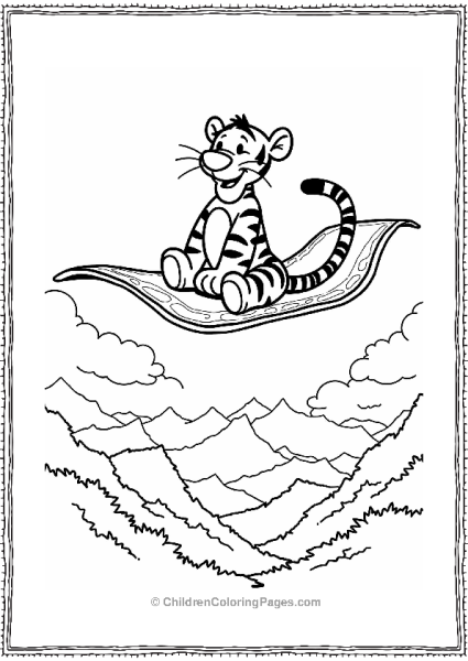 Tigger On A Flying Carpet Adventure Free PDF Printable