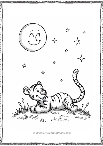 Tigger Under The Stars Free PDF Printable