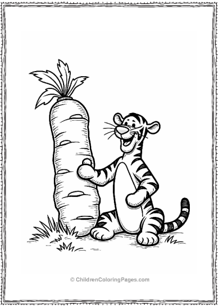 Tigger With Carrots Free PDF Printable