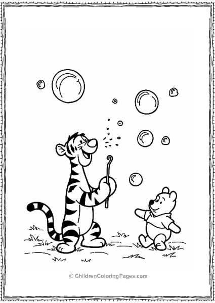 Tigger’s Bubble Trouble With Pooh Free PDF Printable