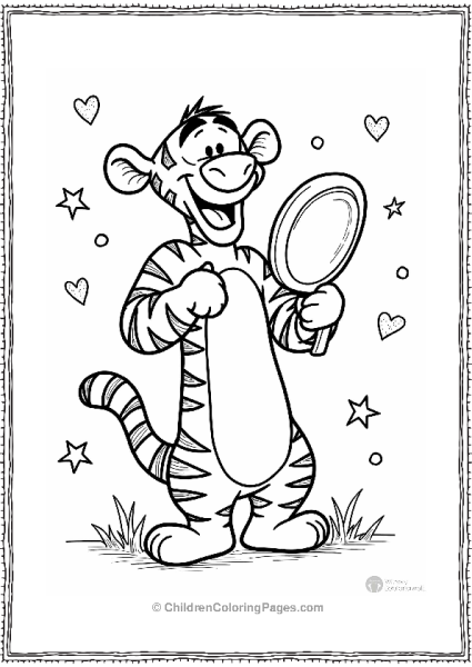 Tigger’s Funny Face With Doodles Free PDF Printable