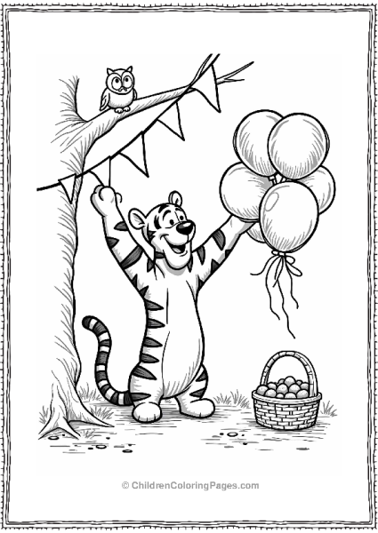 Tigger’s Party Decoration Fun Free PDF Printable