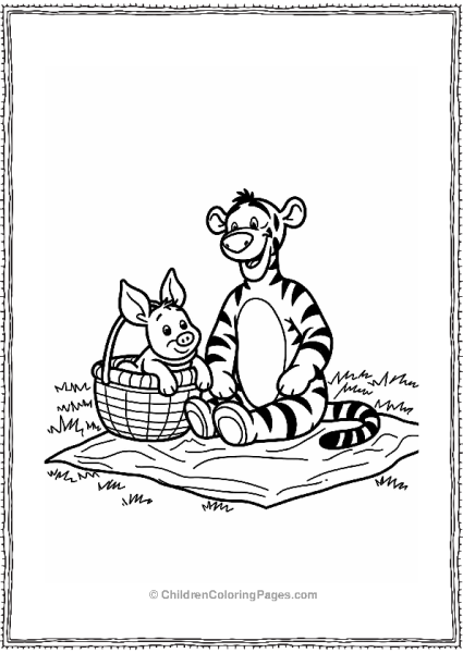 Tigger’s Picnic With Friends Free PDF Printable