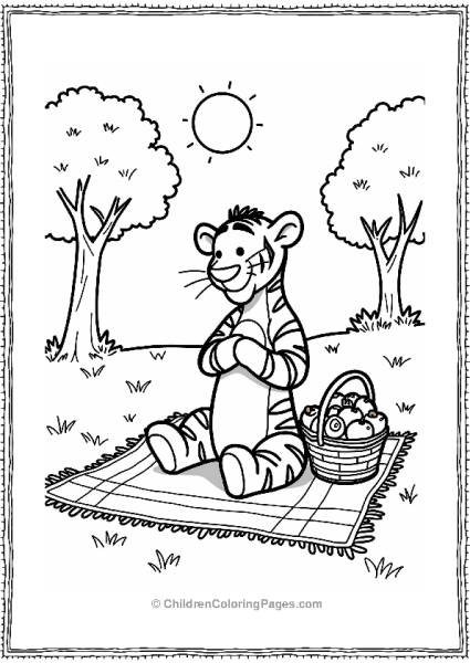 Tigger’s Summer Picnic Free PDF Printable