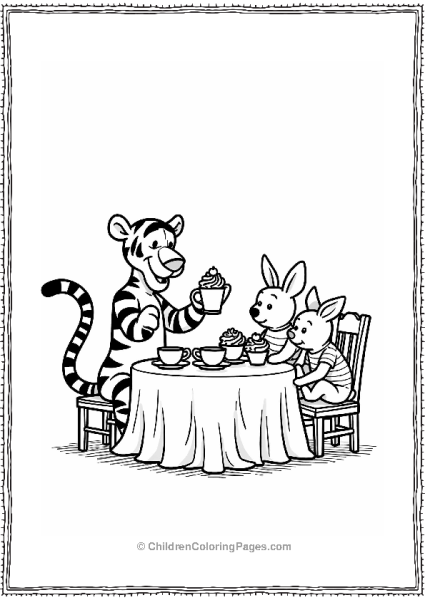 Tigger’s Tea Party Invitation Free PDF Printable