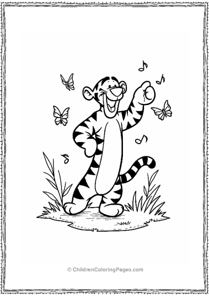 Tigger’s Tiggerific Dance On The Grass Free PDF Printable