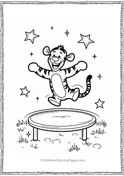 Tigger’s Trampoline Fun Free PDF Printable