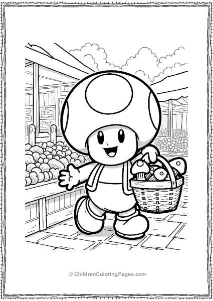 Toad’s Market Day Adventure Free PDF Printable