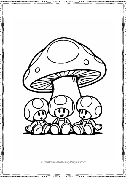 Toadstool Friends Sharing Stories Free PDF Printable