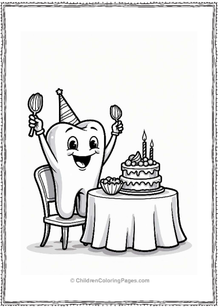 Tooth Birthday Party Celebration Free PDF Printable