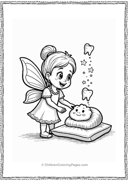 Tooth Fairy Visit At Bedtime Free PDF Printable